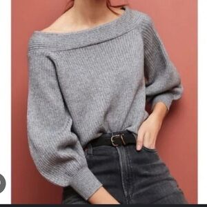 Moth Dancer off the shoulder ballon sweater
